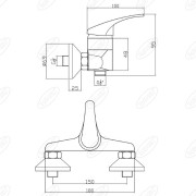 Zestaw prysznicowy natynkowy Ferro