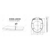 Deska sedesowa Duschy Cool Loco biały polipropylen