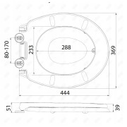 Deska sedesowa Duschy Soft Junior biały polipropylen