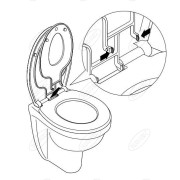 Deska sedesowa Duschy Soft Junior biały polipropylen