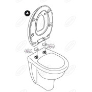 Deska sedesowa Duschy Soft Junior biały polipropylen