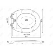 Deska sedesowa Duschy Soft Junior biały polipropylen