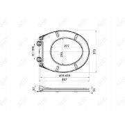 Deska sedesowa Duschy Soft Eco biały polipropylen