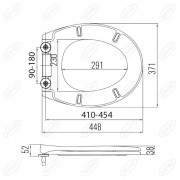 Deska sedesowa Duschy Soft Eco biały polipropylen