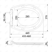 Deska sedesowa Duschy Slim Sense biały duroplast