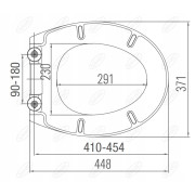 Deska sedesowa Duschy Shell Lux wielokolorowy duroplast