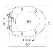 Deska sedesowa Duschy Stone Lux wielokolorowy duroplast
