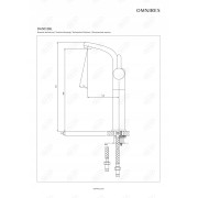 BATERIA UMYWALKOWA DARLING STOJĄCA WYSOKA CZARNA DA5013BL OMNIRES