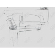 OMNIRES Bateria umywalkowa stojąca Contour chrom CT8010CR