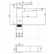 Bateria umywalkowa stojąca Omnires Fresh chrom