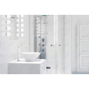 Bateria umywalkowa stojąca Omnires Apure biały