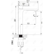 Bateria umywalkowa stojąca Omnires Apure biały