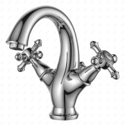 Bateria umywalkowa stojąca Omnires RETRO chrom