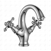 Bateria umywalkowa stojąca Omnires RETRO chrom