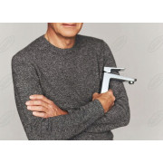 Bateria umywalkowa podtynkowa Omnires Parma grafitowy