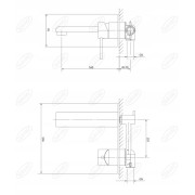 OMNIRES DARLING | Bateria umywalkowa podtynkowa czarna, elegancki design, oszczędność wody
