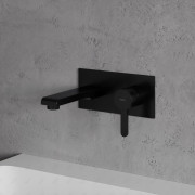 OMNIRES DARLING | Bateria umywalkowa podtynkowa czarna, elegancki design, oszczędność wody