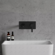 OMNIRES DARLING | Bateria umywalkowa podtynkowa czarna, elegancki design, oszczędność wody