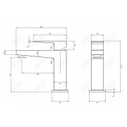 OMNIRES FRESH FR7110MCR | Bateria umywalkowa chromowana, minimalistyczny design, oszczędność wody