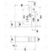 OMNIRES FRESH FR7110MCR | Bateria umywalkowa chromowana, minimalistyczny design, oszczędność wody