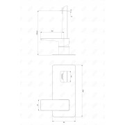 OMNIRES PARMA PM7415CRB | Bateria umywalkowa podtynkowa biała/chrom, minimalistyczny design, oszczędność wody