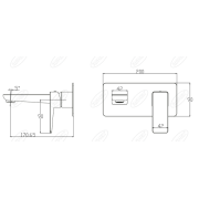 OMNIRES PARMA PM7415CRB | Bateria umywalkowa podtynkowa biała/chrom, minimalistyczny design, oszczędność wody