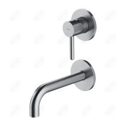 OMNIRES Y Y1215NNI | Bateria umywalkowa podtynkowa nikiel PVD, obrotowa wylewka, minimalistyczny design