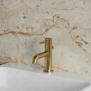 Bateria umywalkowa stojąca Omnires złoty