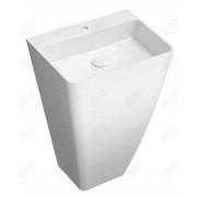 Umywalka Stojąca prostokątna Omnires Parma M 55 cm biały