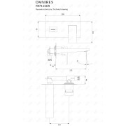 Bateria umywalkowa podtynkowa Omnires Fresh chrom