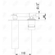 Bateria umywalkowa podtynkowa Omnires Fresh chrom