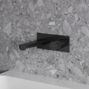 Bateria umywalkowa podtynkowa Omnires Contour czarny