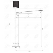 Bateria umywalkowa stojąca Omnires Contour czarny
