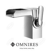 Bateria umywalkowa stojąca Omnires Cascade chrom