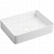 Umywalka Nablatowa prostokątna Omnires Pasadena 47 cm biały