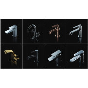 Bateria umywalkowa stojąca Omnires Parma chrom