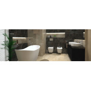 Bateria umywalkowa stojąca Omnires Parma chrom