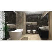 Bateria umywalkowa stojąca Omnires Parma chrom