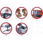 ZGRZEWARKA DO RUR DEDRA1500 W 16-63 MM AKCESORIA WALIZKA