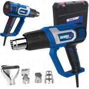 OPALARKA 2000 W LCD 4 DYSZE WALIZKA Z AKCESORIAMI DEDRA DED7978