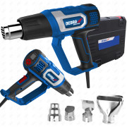 OPALARKA 2000 W LCD 4 DYSZE WALIZKA Z AKCESORIAMI DEDRA DED7978