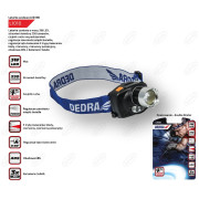 DEDRA LATARKA LED LAMPA CZOŁOWA CZUJKA RUCHU L1010