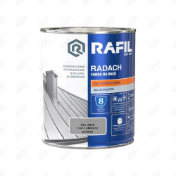 RAFIL Radach Farba Na Dach Szary Okienny 0,75l, RAL7040, Półmat