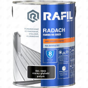 RAFIL RADACH FARBA NA DACH CZARNY POŁYSK 9005 5L