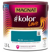Farba lateksowa ścienna Magnat 2,5 l Morski Turkus mat