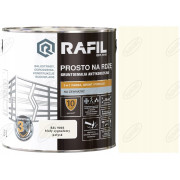 RAFIL Prosto Na Rdzę 3w1 – gruntoemalia do metalu, biały sygnałowy RAL 9003, połysk, 0,75 l