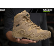 Stalco Defender High OB – męskie buty robocze wysokie, beżowe, rozmiar 42, bez podnoska, FO/SR
