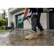 Stalco Defender High OB – męskie trzewiki wysokie wiązane, beżowe, bez podnoska, rozmiar 39
