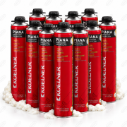 KOELNER Piana pianka pistoletowa POLIURETANOWA MONTAŻOWA CAŁOROCZNA 750ML 12SZT/OPAK